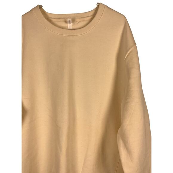 Original Favorite Unisex Cream Color Crew Neck Heavy Weight Sweatshirt Size XXL - Picture 2 of 5